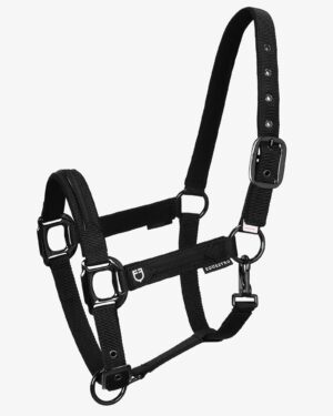 Недоуздок с чомбуром EQUESTRO DURABLE FLEECE HALTER BLACK