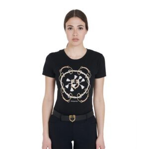 Футболка EQUESTRO BITS WOMAN T-SHIRT BLACK