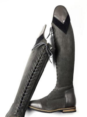 Выездковые сапоги Celeris Bia Dark Grey Suede with Black Shimmer