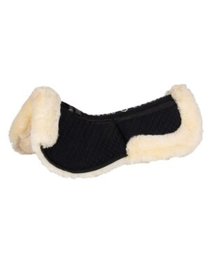 Мех-корректор со вставками EQUESTRO COTTON PAD WITH POCKETS AND SHEEPSKIN BLACK