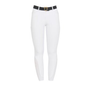 Бриджи женские EQUESTRO ARIA WOMEN'S FULL GRIP SLIM FIT BREECHES WHITE