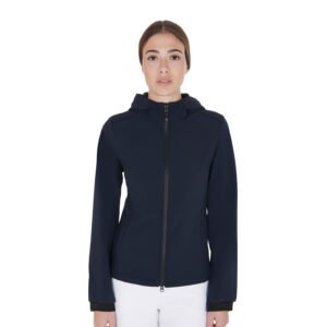 Куртка EQUESTRO WOMEN'S SLIM FIT SOFTSHELL JACKET WITH CONCEALED POCKETS NAVY