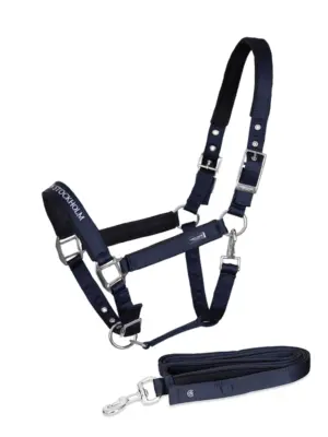 Недоуздок с чомбуром CLEAN HALTER MODERN TECH NAVY