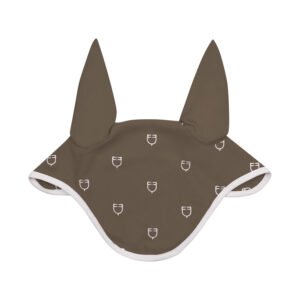 Ушки EQUESTRO MULTILOGO WHITE LINE EDITION FLY VEIL IN TECHNICAL FABRIC WALNUT