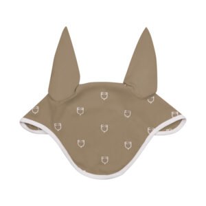 Ушки EQUESTRO MULTILOGO WHITE LINE EDITION FLY VEIL IN TECHNICAL FABRIC BEIGE