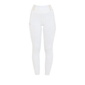 Леггинсы EQUESTRO WOMEN'S SLIM FIT FULL GRIP LEGGINGS WHITE