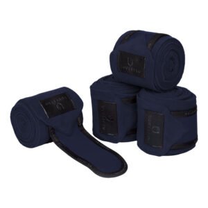 Флисовые бинты EQUESTRO FLEECE BANDAGES NAVY-BLACK