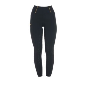 Леггинсы EQUESTRO WOMEN'S SLIM FIT FULL GRIP LEGGINGS BLACK