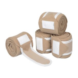 Флисовые бинты EQUESTRO FLEECE BANDAGES SAND-WHITE