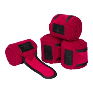 Флисовые бинты EQUESTRO FLEECE BANDAGES WINE-BLACK