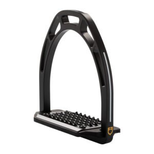 Стремена EQUESTRO ALUMINIUM STIRRUPS INCLINED TREAD BLACK