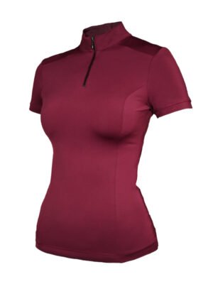 Топ с коротким рукавом UV Protection Top Short Sleeve Bordeaux - Small