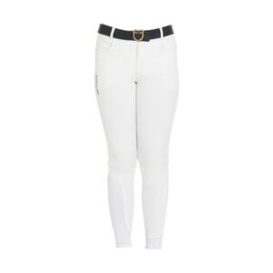 Детские бриджи EQUESTRO KIDS' UNISEX BREECHES IN TECHNICAL FABRIC WHITE