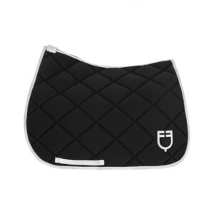 Выездковый вальтрап Equestro Technical Fabric with Logo Black-White