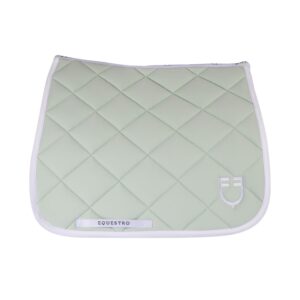 Выездковый вальтрап EQUESTRO QUILTED WHITE LINE EDITION LIGHT GREEN