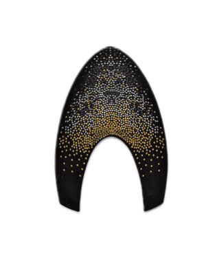 Сменная вставка KEP FRONT INSERT BOX BLACK SUEDE WITH GOLD SWAROVSKI CRYSTALS