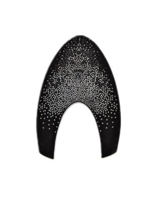 Сменная вставка KEP FRONT INSERT BOX BLACK SUEDE WITH SILVER SWAROVSKI CRYSTALS