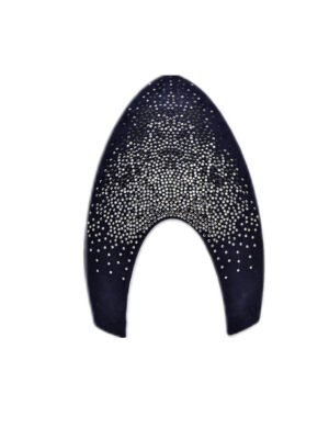 Сменная вставка KEP FRONT INSERT BOX BLUE SUEDE WITH SILVER SWAROVSKI CRYSTALS