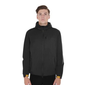 Куртка мужская EQUESTRO MEN'S RAINPROOF JACKET IN TECHNICAL FABRIC BLACK