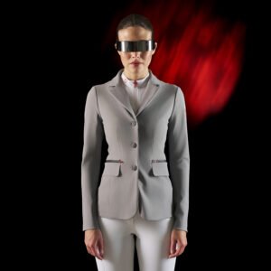 Редингот Equestro Ridertechnology women's competition jacket heat-sealed seams Grey