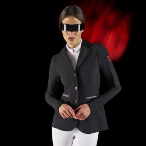 Редингот Equestro Ridertechnology women's competition jacket heat-sealed seams Black