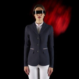 Редингот Equestro Ridertechnology women's competition jacket heat-sealed seams Navy
