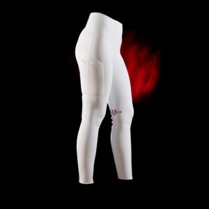 Леггинсы Equestro Ridertechnology women's high waisted full grip leggings White