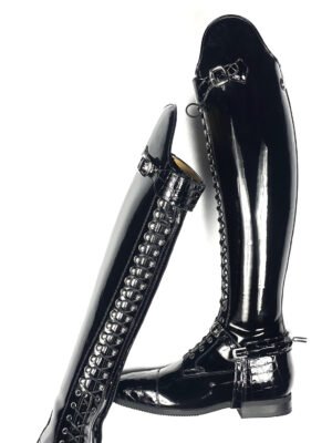 Выездковые сапоги Celeris Bia Black Gloss with Gloss Black Croc