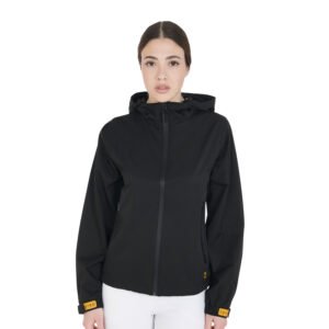 Куртка-дождевик Equestro Women's Three-layer Technical Raincoat Black
