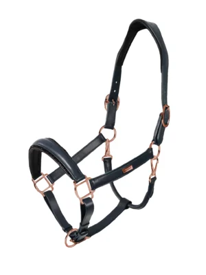 Недоуздок кожаный Glimmer Anatomic Leather Halter Dark Ocean