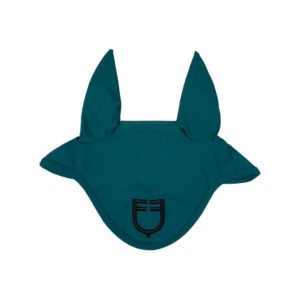 Ушки Equestro Fly Veil In Technical Fabric Honeycomb Petrol-Black
