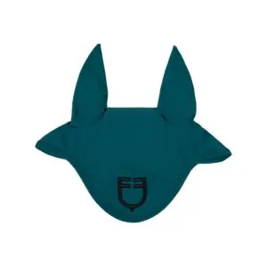 Ушки Equestro Fly Veil In Technical Fabric Honeycomb Petrol-Black