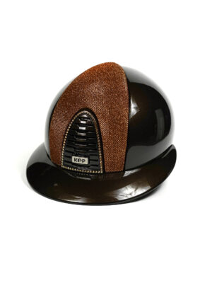 Шлем KEP CROMO 2.0 POLISH BROWN SWAROVSKI FRAME LUMINOR BRONZE POLO PEAK