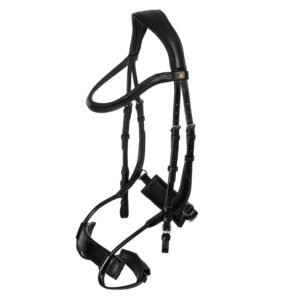 Уздечка Equestro Collegiate comfitec anatomic leather bridle Black