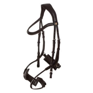 Уздечка Equestro Collegiate comfitec anatomic leather bridle Dark Brown