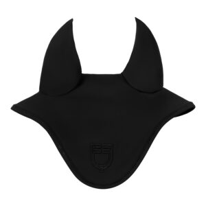 Ушки Equestro Silica fly veil with logo Black