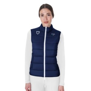 Жилет Equestro Women's slim fit vest Equestro X FISE Navy
