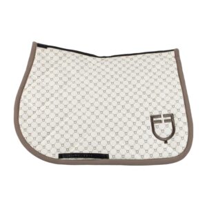 Конкурный вальтрап Equestro JUMPING PAD MONOGRAM ANTIQUE WHITE-WALNUT