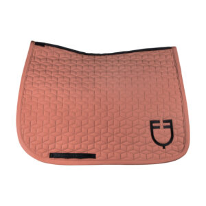 Выездковый вальтрап Equestro Dressage saddle pad with cube quilting RedWood