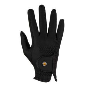 Перчатки Equestro Gloves in synthetic leather with tear-away closure Black