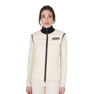 Жилет женский Equestro Women's zippered vest technical blend Antique White