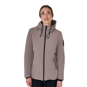 Пальто женское Equestro Down jacket water and wind repellent Brindle