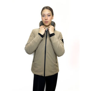 Пальто женское Equestro Down jacket water and wind repellent Brindle