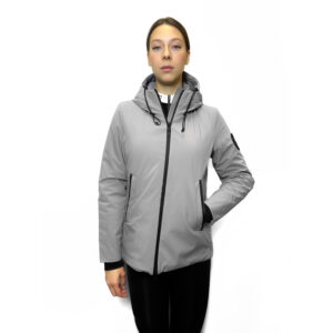 Пальто женское Equestro Down jacket water and wind repellent Frost Grey