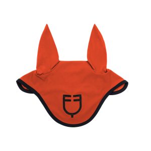 Ушки EQUESTRO BLACK LINE EDITION FLY VEIL CHERRY TOMATO-Красный