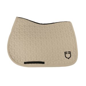 Конкурный вальтрап Equestro CUBE QUILTING JUMPING SADDLE PAD OXFORD TAN-Коричневый