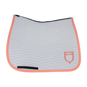 Выездковый вальтрап Equestro WAVE QUILTING DRESSAGE SADDLE PAD HARBOR MIST-Серый