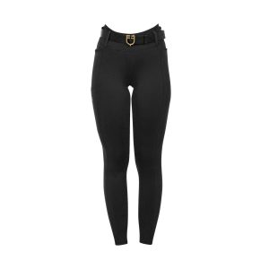 Леггинсы Equestro WOMENS TECHNICAL HYBRID LEGGINGS BLACK-Чёрный