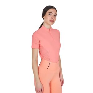 Топ Equestro WOMENS PERFORATED TRAINING POLO DESERT FLOWER-Цветок пустни