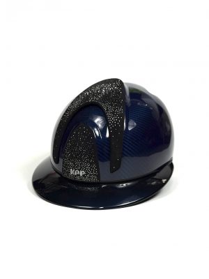 Шлем KEP CARBON HELMET E-LIGHT SHINE BLUE BLACK SUEDE SWAROVSKI NEBULA